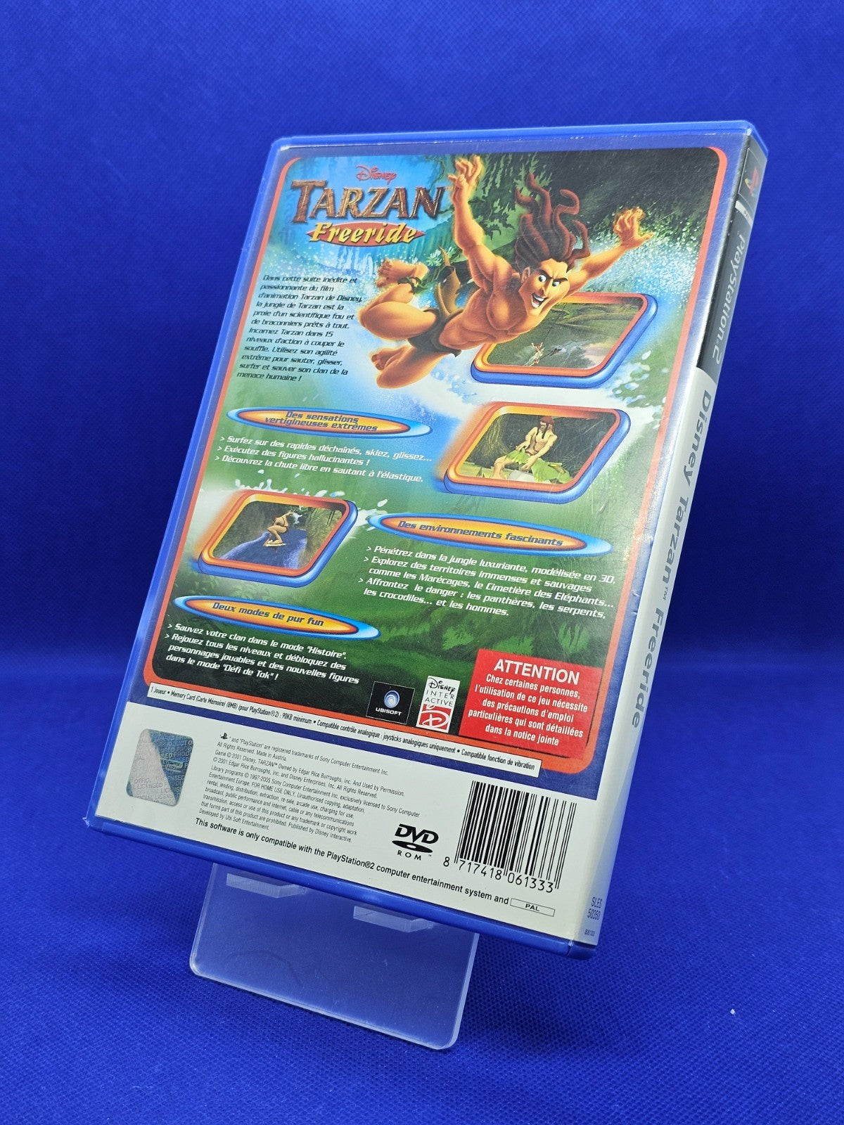 Tarzan Freeride PS2, Disney Interactive, 2002, Jeu complet PAL FR1