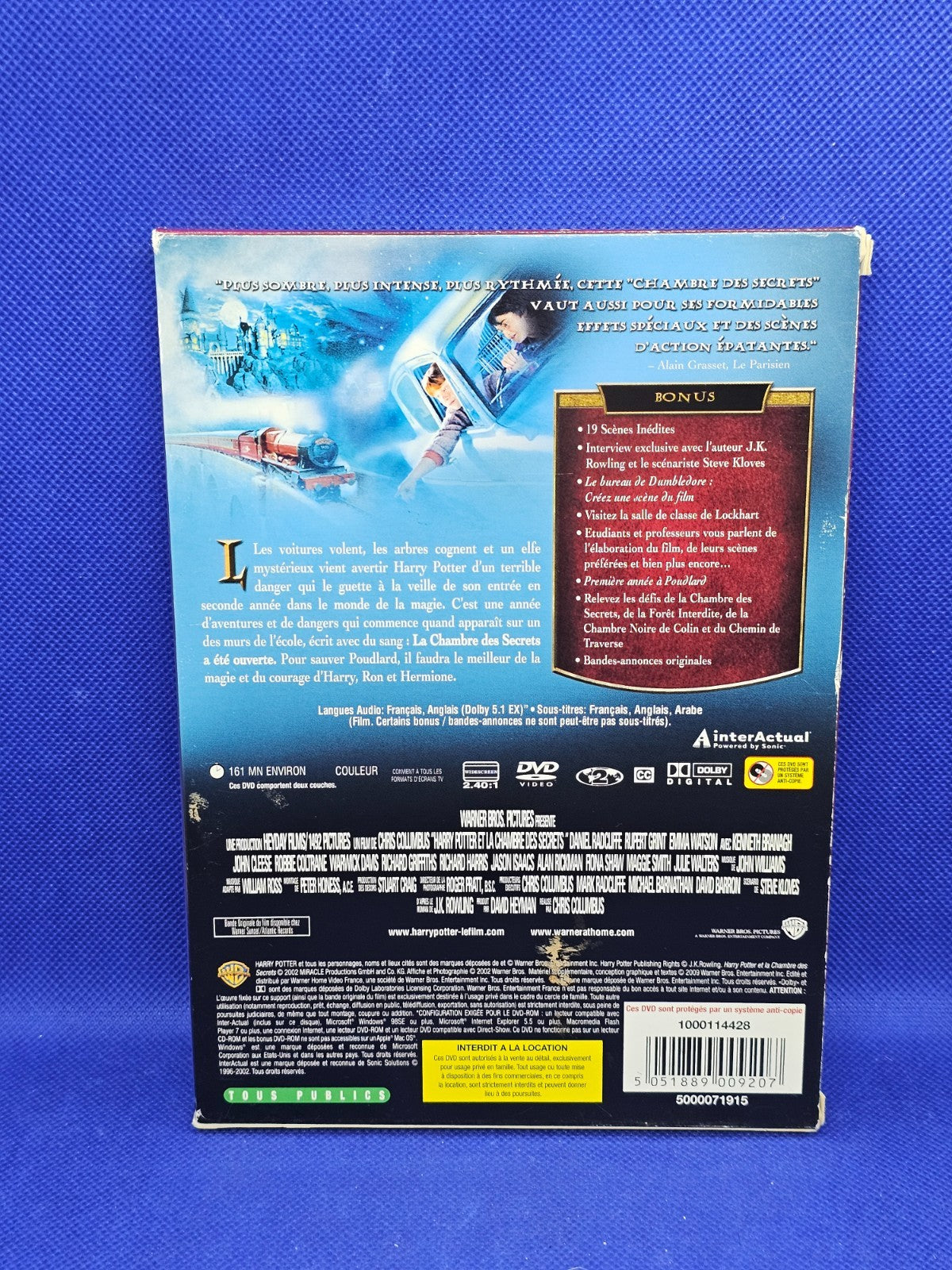 Harry Potter Et La Chambre Des Secrets Édition Spéciale Double DVD Warner Bros1