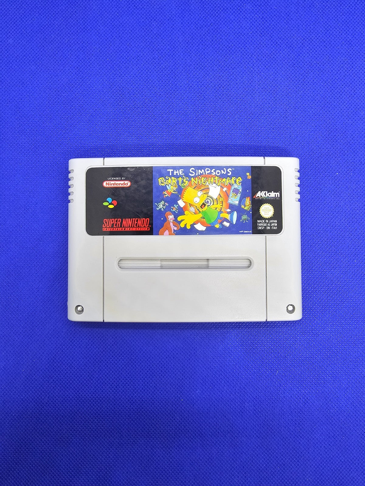 The Simpsons Barts Nightmare Super Nintendo SNES PAL France Acclaim 19920