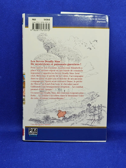 Seven Deadly Sins Tome 2 Manga Pika Nakaba Suzuki VF Shonen 20141