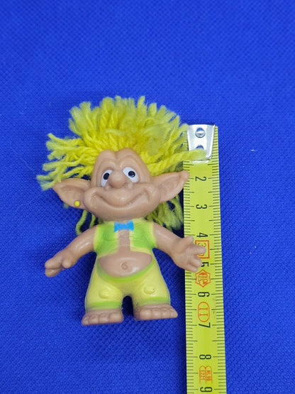 Troll vintage Star Toys International cheveux jaunes Espagne années 90 7 cm3