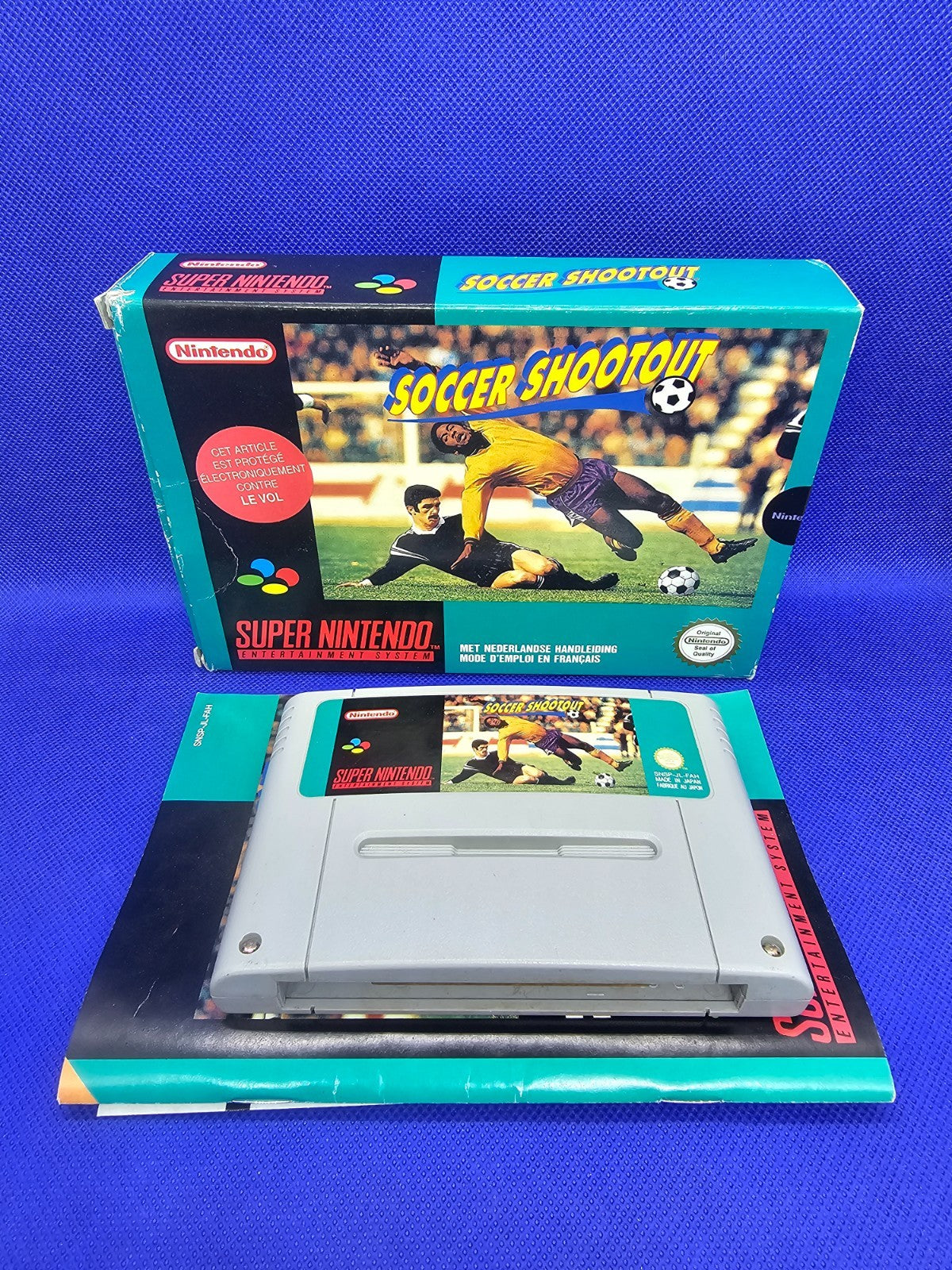 Soccer Shootout Super Nintendo SNES PAL FAH Nintendo Complet Sans Cale0