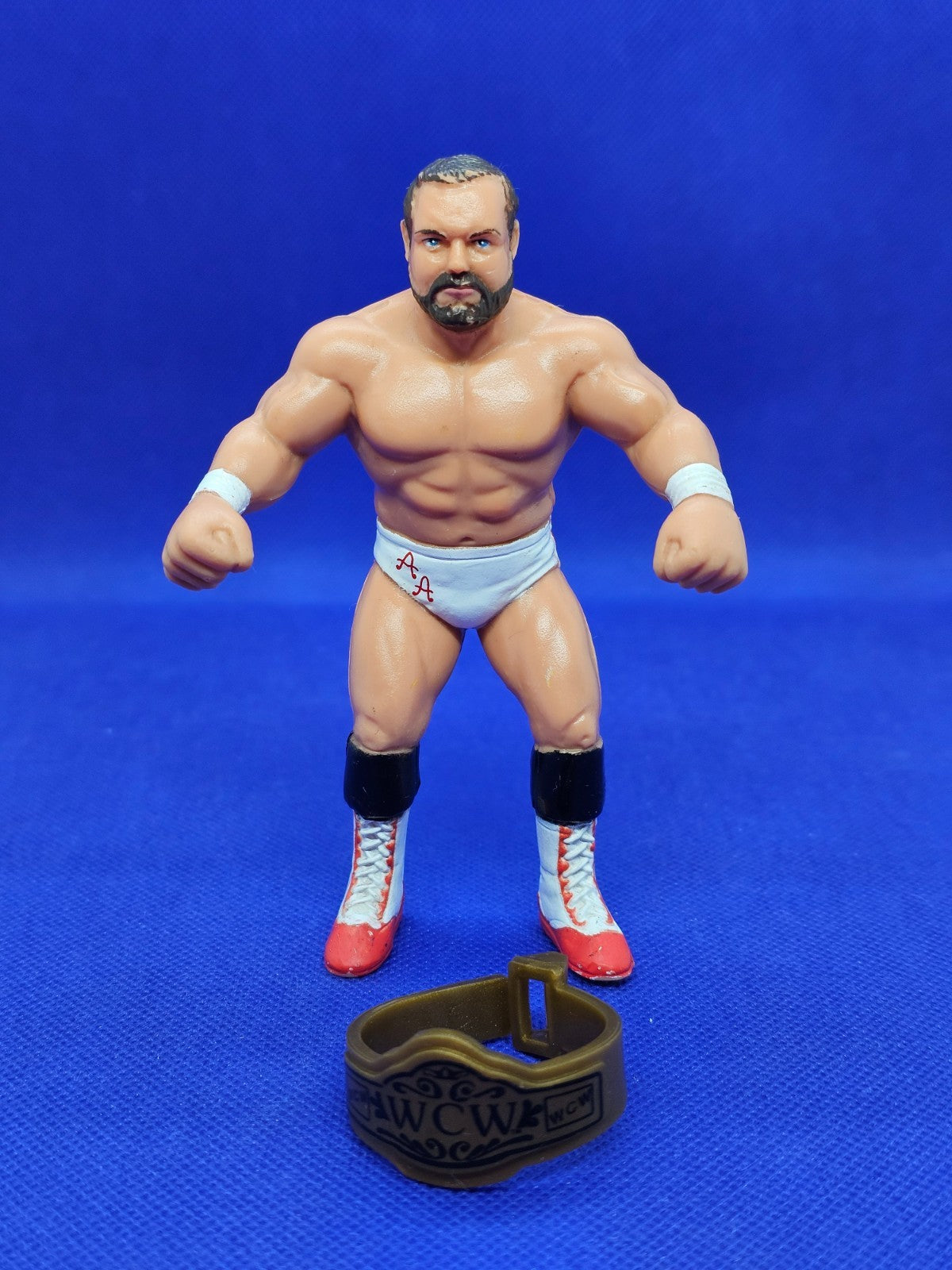 Arn Anderson WCW Galoob 1990 Figurine Catch 12 cm Avec Ceinture0