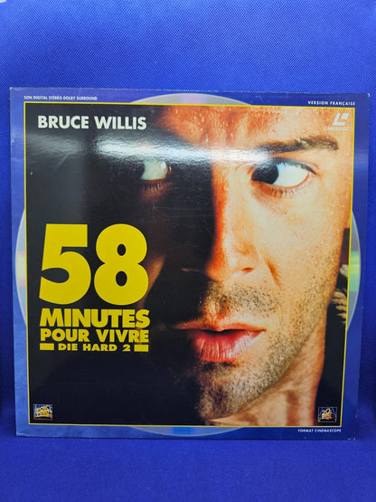 58 Minutes Pour Vivre Die Hard 2 LaserDisc PAL Bruce Willis Action Cinémascope0