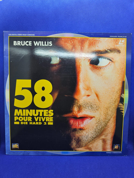 58 Minutes Pour Vivre Die Hard 2 LaserDisc PAL Bruce Willis Action Cinémascope0