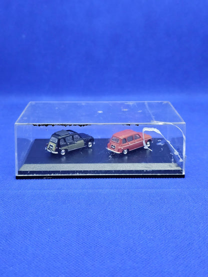 Lot Renault 4 1962 Renault 4 Parisienne 1963 Miniatures 1 87 Coffret Vitrine1