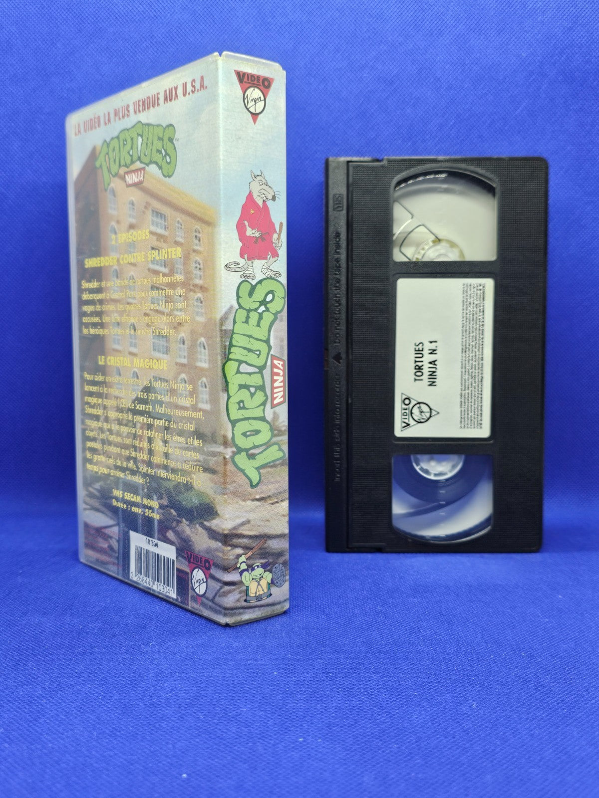 Tortues Ninja VHS N°1, Virgin Video, Shredder contre Splinter, 1989, VF1