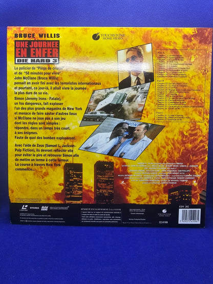 Une Journée En Enfer Die Hard 3 LaserDisc PAL Bruce Willis Samuel L Jackson1