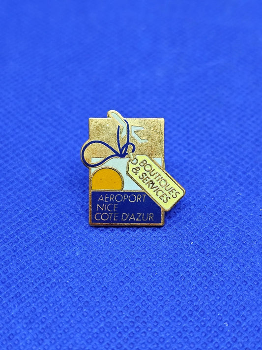 Pins Aeroport Nice Cote d Azur Boutiques Services Vintage Annees 19900