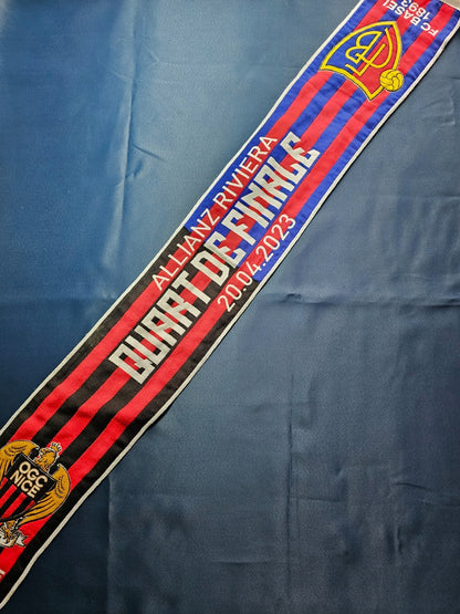 Écharpe OGC Nice FC Basel Alliance Riviera Quart Finale Supporter Football Vinta0
