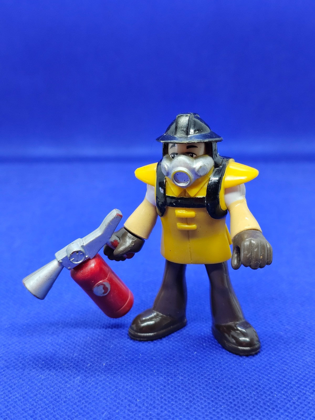 Lot Imaginext Pompier + Bandit, FisherPrice, 2013, Figurines 7 cm + Accessoires1