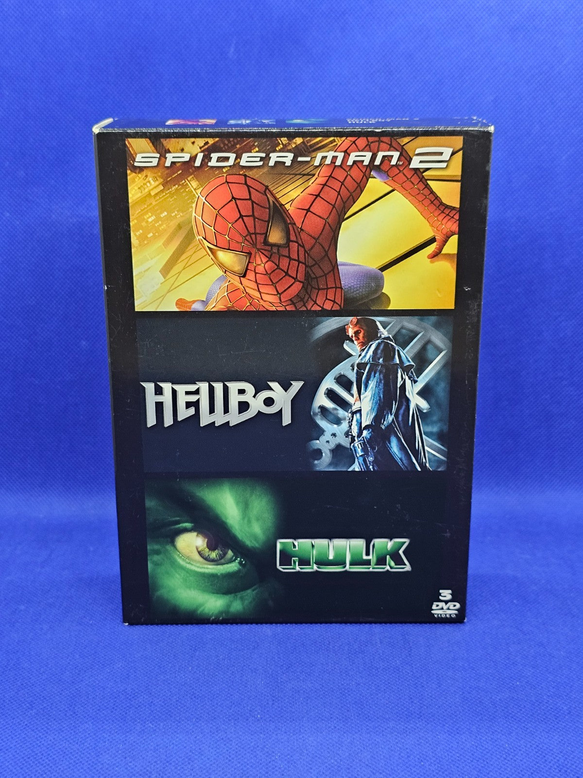 Coffret Spider-Man 2 Hellboy Hulk 3 DVD Marvel Universal 2007 VF0