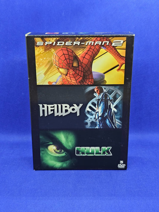 Coffret Spider-Man 2 Hellboy Hulk 3 DVD Marvel Universal 2007 VF0
