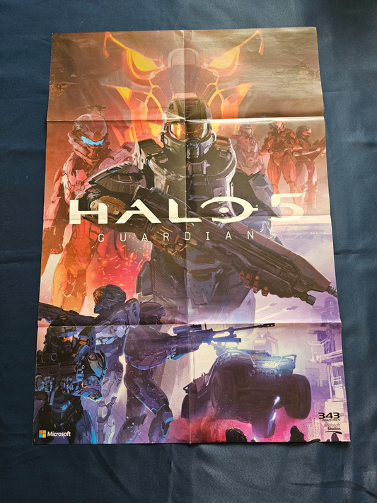 Poster Recto Verso Halo 5 Guardians Metal Gear Solid V Konami Microsoft 60x87cm0