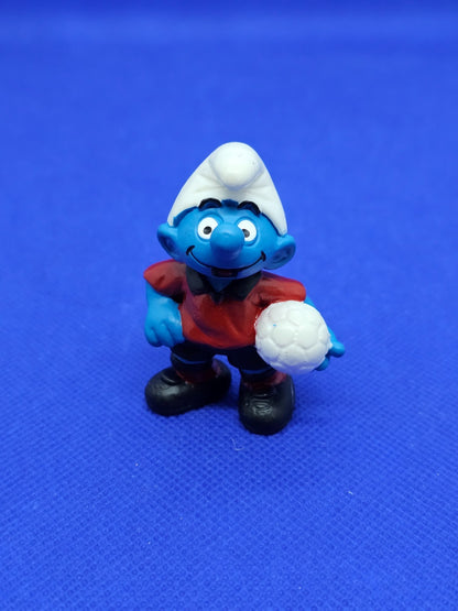 Schtroumpf footballeur n°10 20454 Les Schtroumpfs Schleich Peyo 1998 rouge foncé0