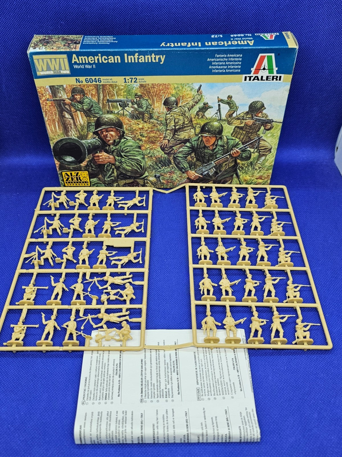 American Infantry WWII Italeri 6046 Figurines 172 50 Soldats Complet2