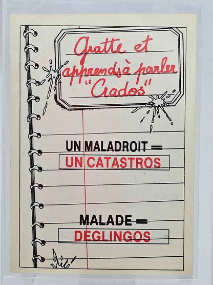 Carte Les Crados - Judith En Kit n° 295 Série 2 Vintage 1986