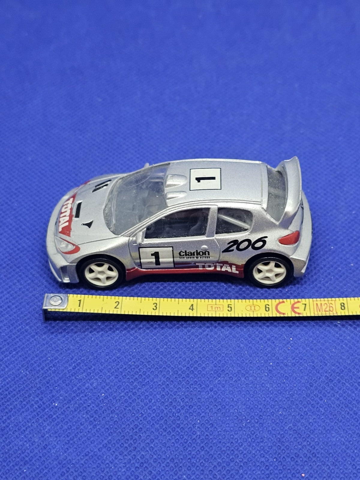 Peugeot 206 WRC n°1 Clarion Total Norev 3 Inches 154 Miniature Rallye1