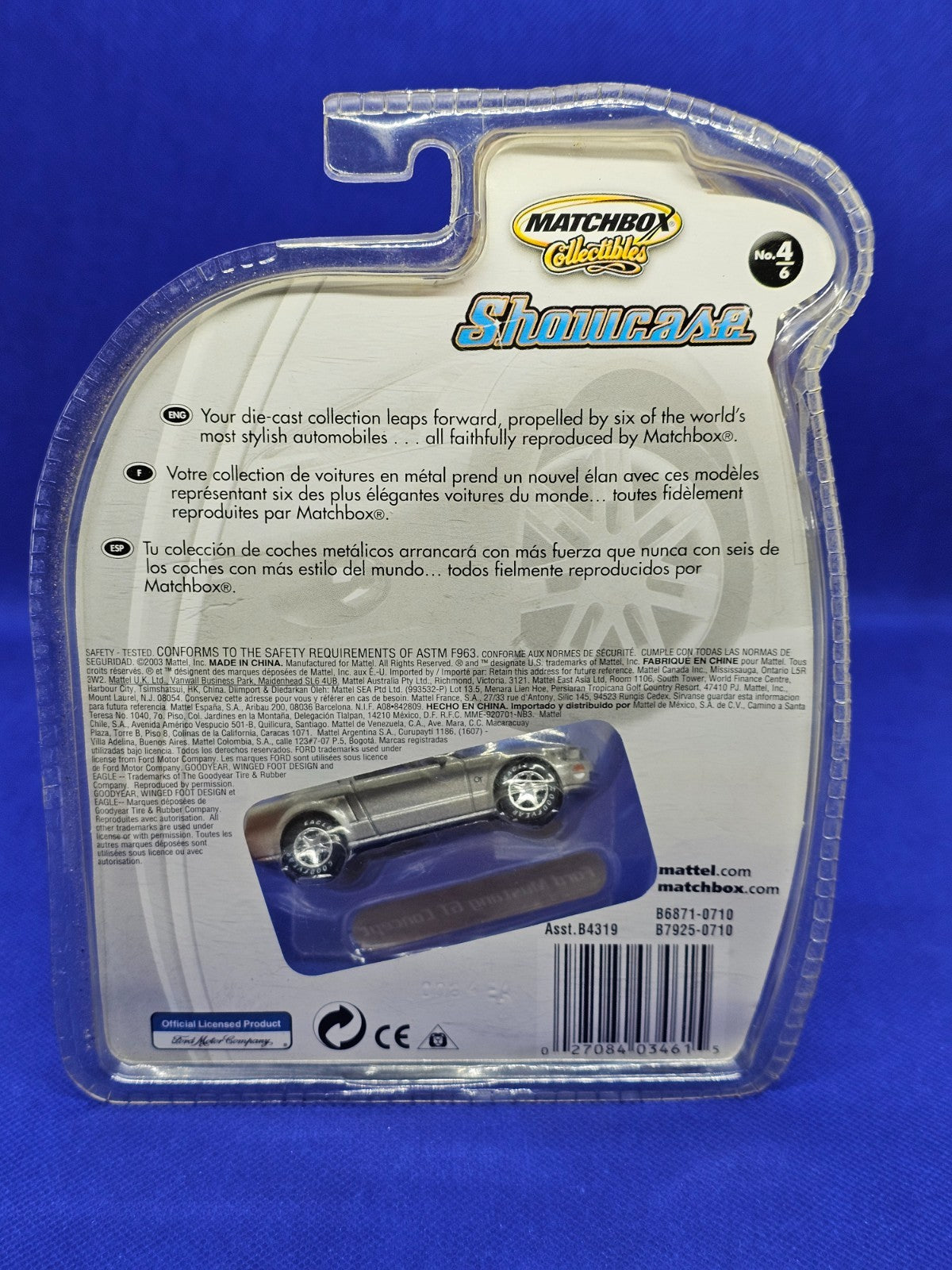 Matchbox Collectibles Showcase Ford Mustang GT Concept 2003 Die‑cast 164 Argent1