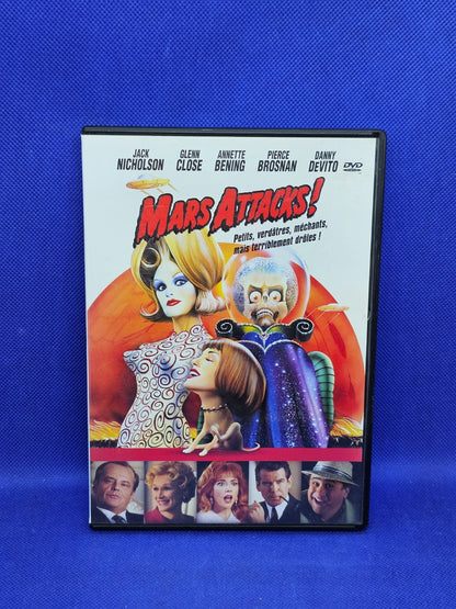 Mars Attacks DVD Tim Burton Jack Nicholson Warner Bros Édition Simple0