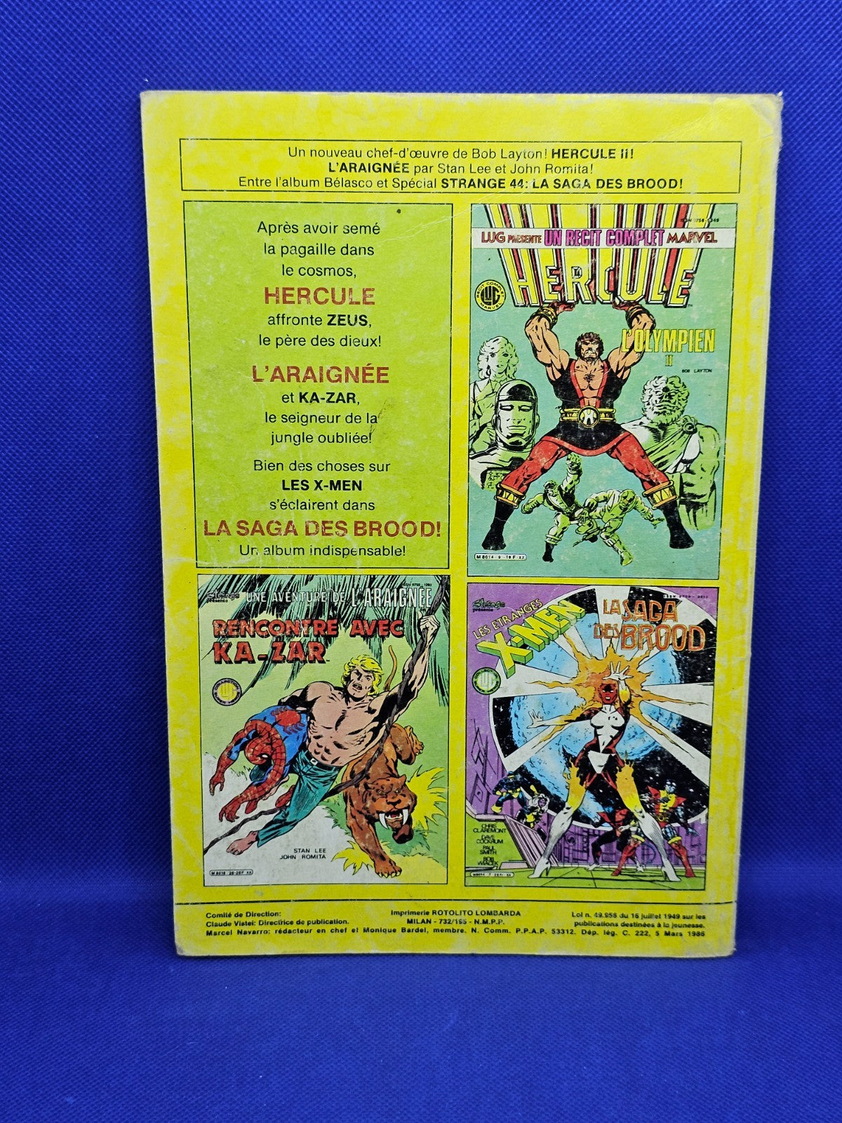 Strange 195 Le Journal de Spider Man Marvel Lug Mars 1986 BD Comics Vintage1