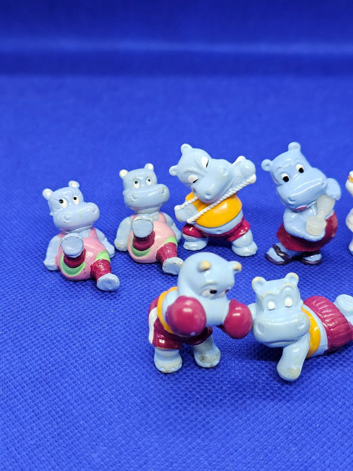 Lot 11 Figurines Happy Hippo Kinder Surprise – Vintage Kinder – Collection Anima1