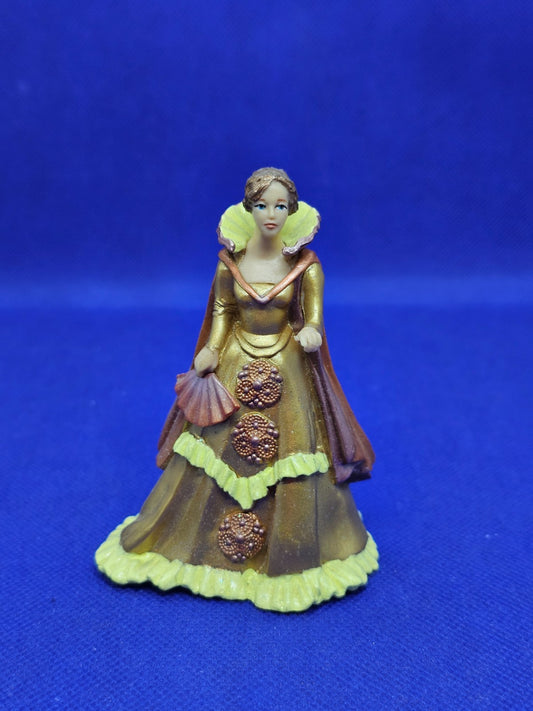Figurine Princesse PAPO 2008 robe de cour éventail 8,5 cm bon état0