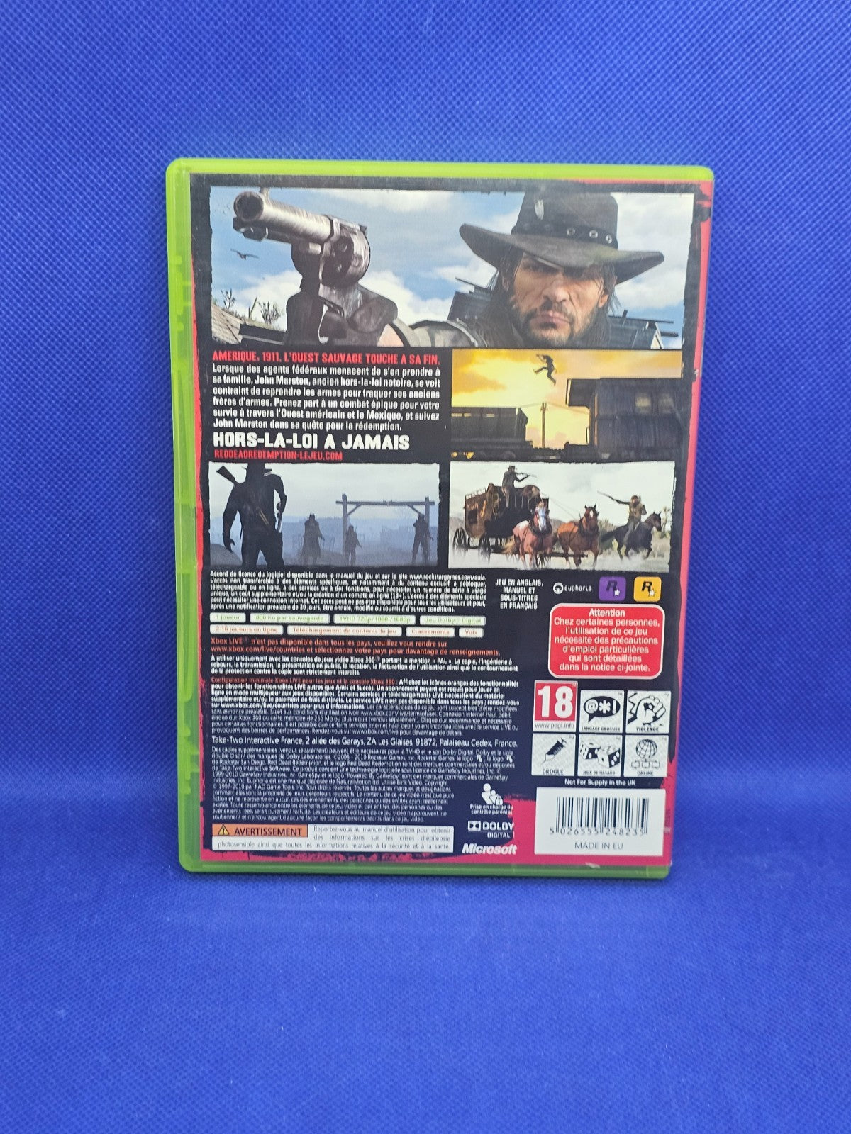 Red Dead Redemption Xbox 360 PAL France Rockstar Games 2010 Complet avec Carte1