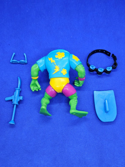 TMNT Genghis Frog Playmates 1989 Figurine Vintage Tortues Ninja Quasi Complète L5