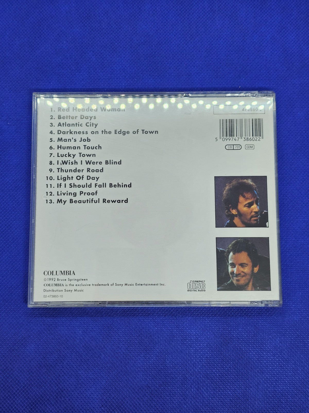 Bruce Springsteen In Concert MTV Plugged CD Columbia 1993 473860 21