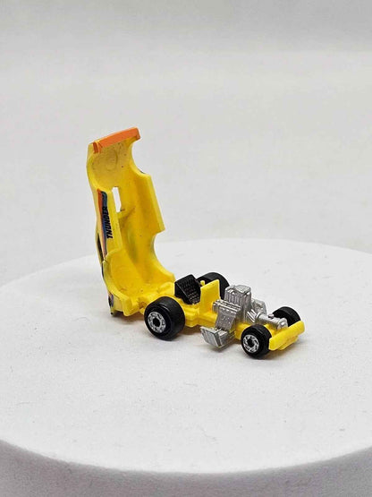 Micro Machines Plymouth Arrow Funny Car Deluxe Thunder Jaune 1988 Galoob