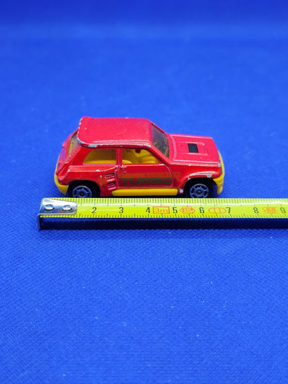 Renault 5 Turbo Majorette N°255 France 155 Rouge 6,5 cm4