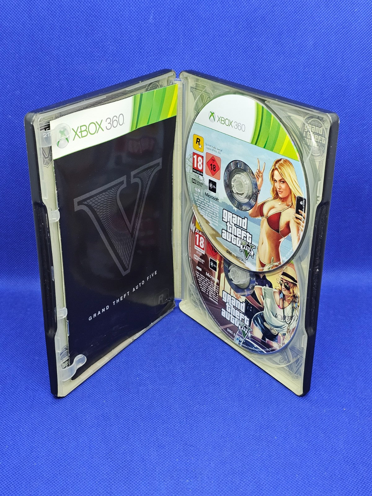 GTA V Special Edition Steelbook Xbox 360 Rockstar 2013 2 disques4
