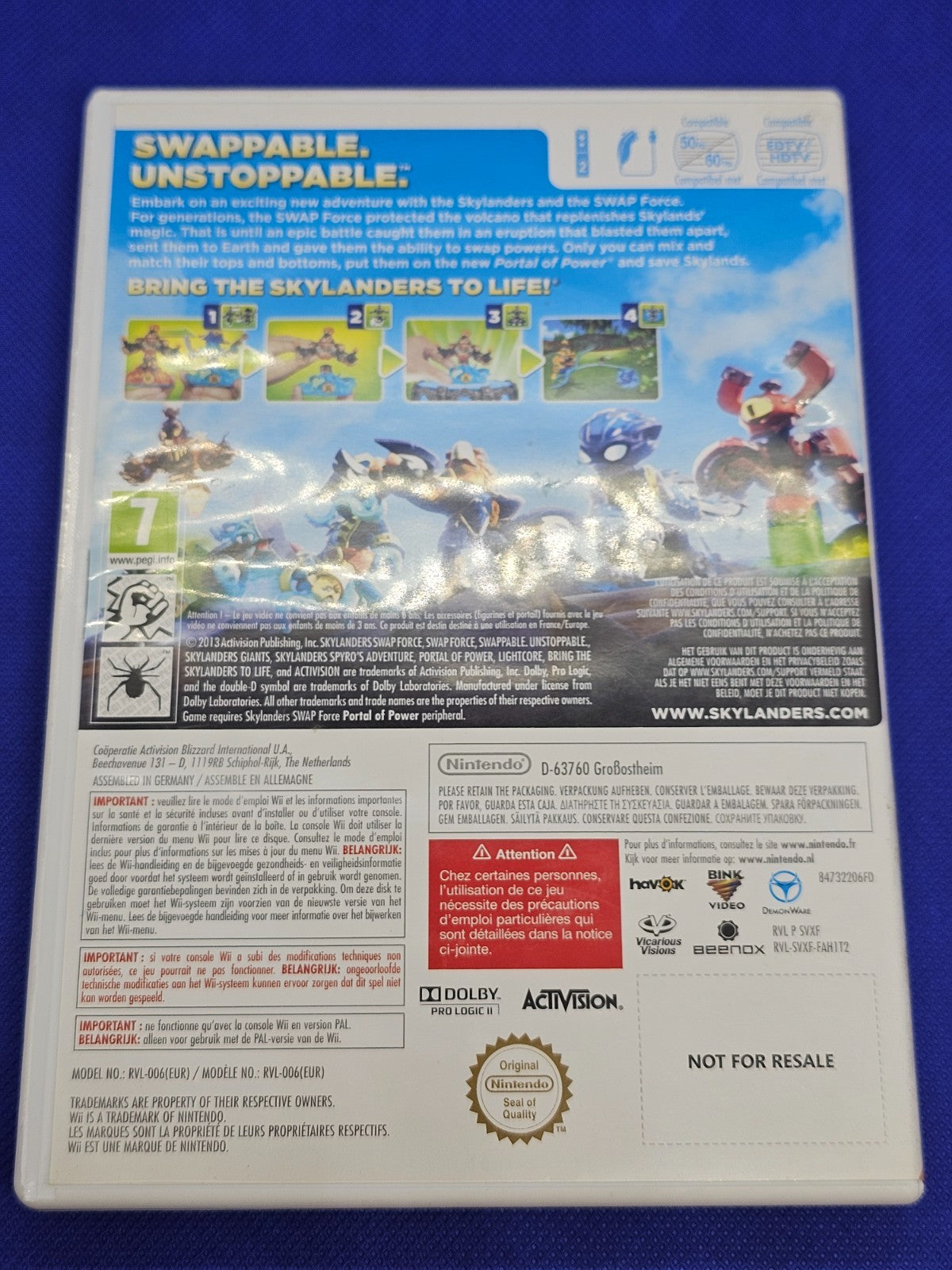Skylanders Swap Force Nintendo Wii Activision 2013 PAL3