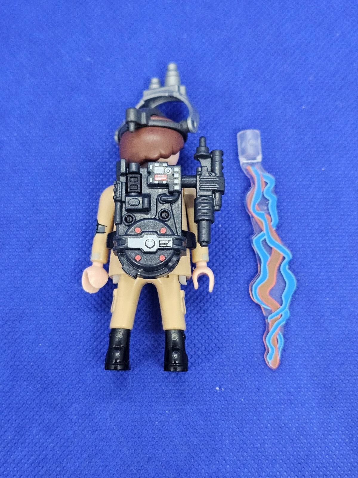 Figurine Ray Stantz Ghostbusters Playmobil Proton Pack Casque Vision Incomplet3