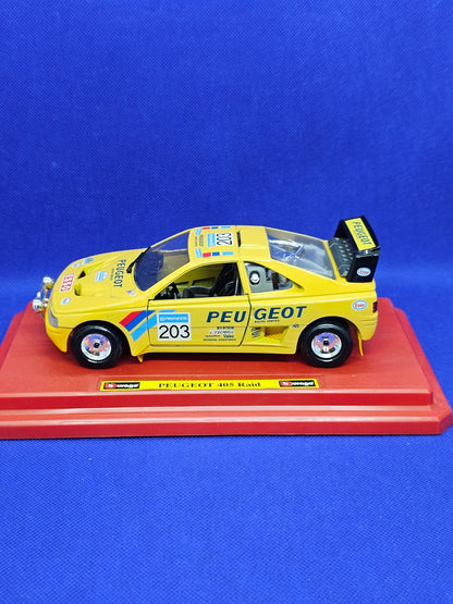 Peugeot 405 Turbo 16 Raid 203 Bburago 124 Made in Italy Avec Boîte11