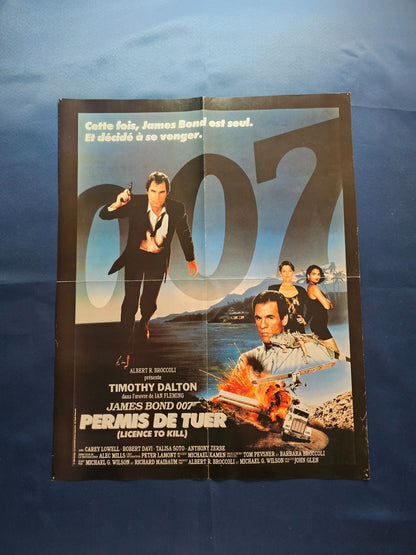 Poster James Bond 007 Permis de tuer Tuer n’est pas jouer Timothy Dalton United 0