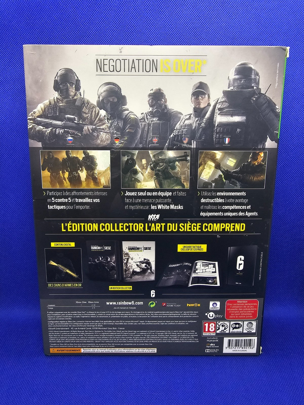 Tom Clancy’s Rainbow Six Siege Art of Siege Edition Français, Xbox One, Ubisoft1