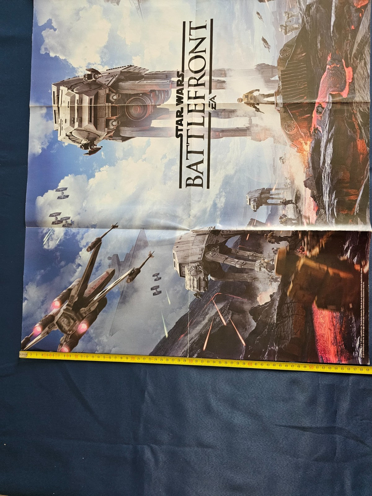 Poster Recto Verso The Witcher 3 Wild Hunt Star Wars Battlefront CD Projekt EA 66