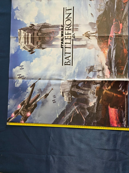 Poster Recto Verso The Witcher 3 Wild Hunt Star Wars Battlefront CD Projekt EA 66