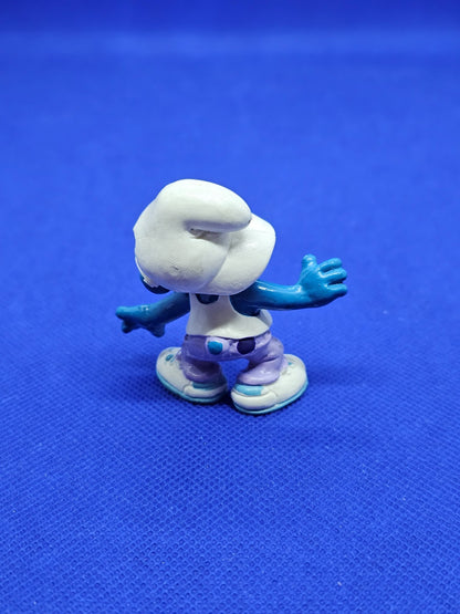Techno Schtroumpf Tekkno Smurf 20437 Les Schtroumpfs Schleich Peyo 1996 5.5 cm1