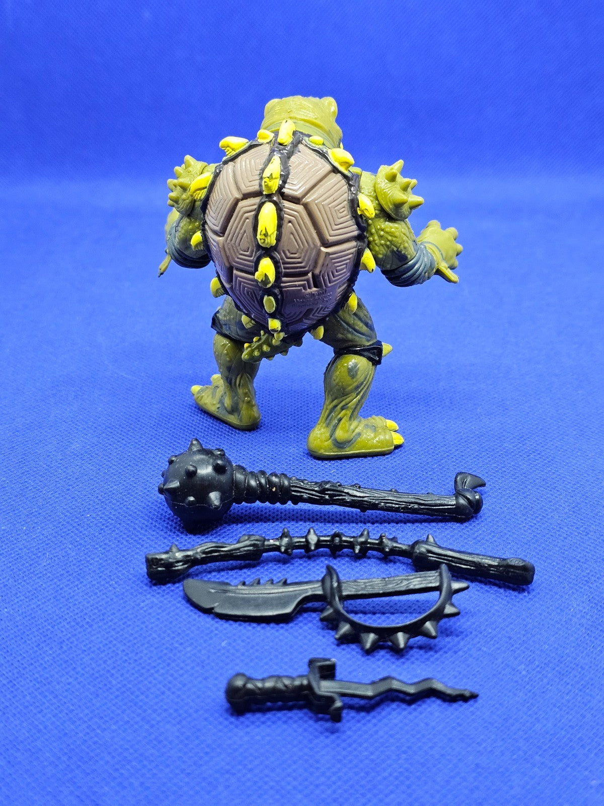 Tokka TMNT The Secret of the Ooze Tortues Ninja Playmates 1991 avec 4 armes1