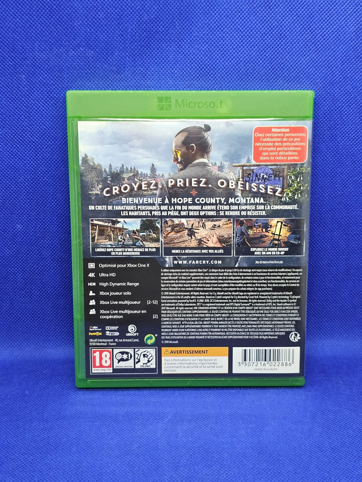 Far Cry 5 Xbox One Ubisoft VF Complet 4K HDR Jeu Vidéo Action1