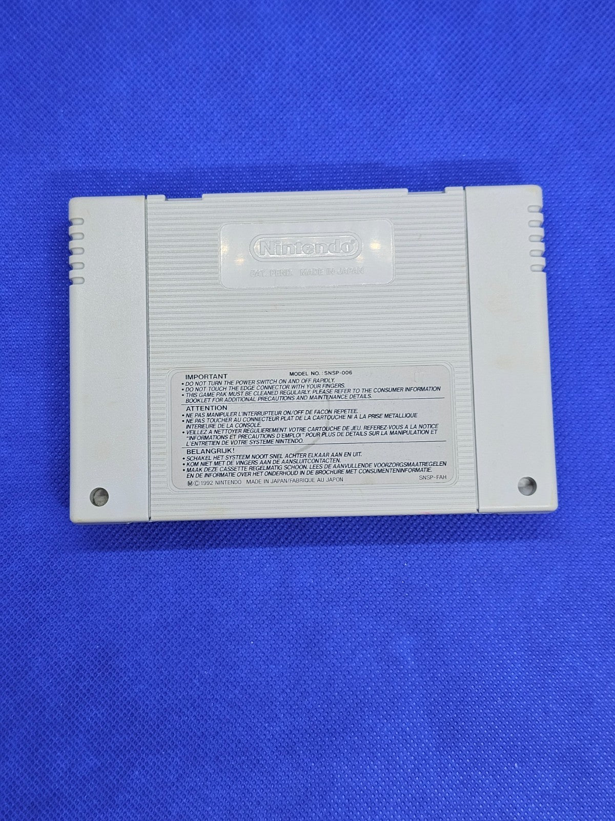 Mario Paint Super Nintendo SNES PAL FAH Nintendo 1992 cartouche seule1