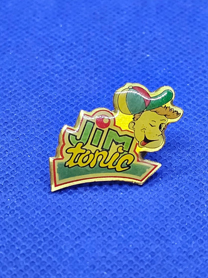 Pin's Vintage Jim Tonic, Publicitaire Boisson Cocktail, Broche Collector Années 0