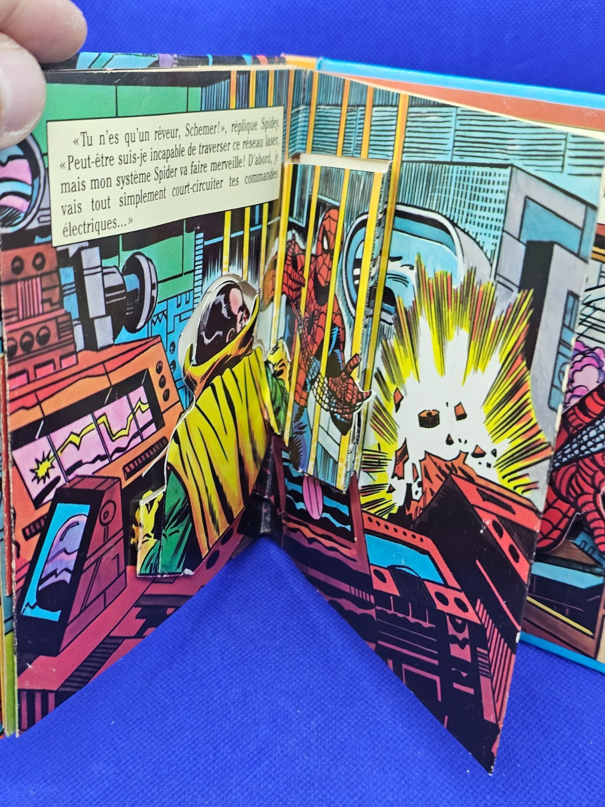 Spider-Man et Schemer le Diabolique Pop-Up Marvel Nathan 1982 Livre Animé6