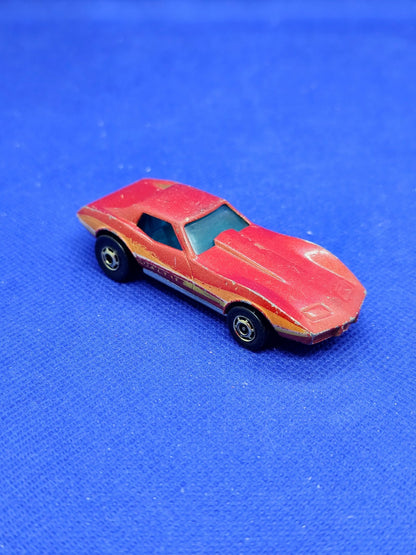 Hot Wheels Corvette Stingray C3 Mattel Hong Kong 1980 Rouge 7 cm0