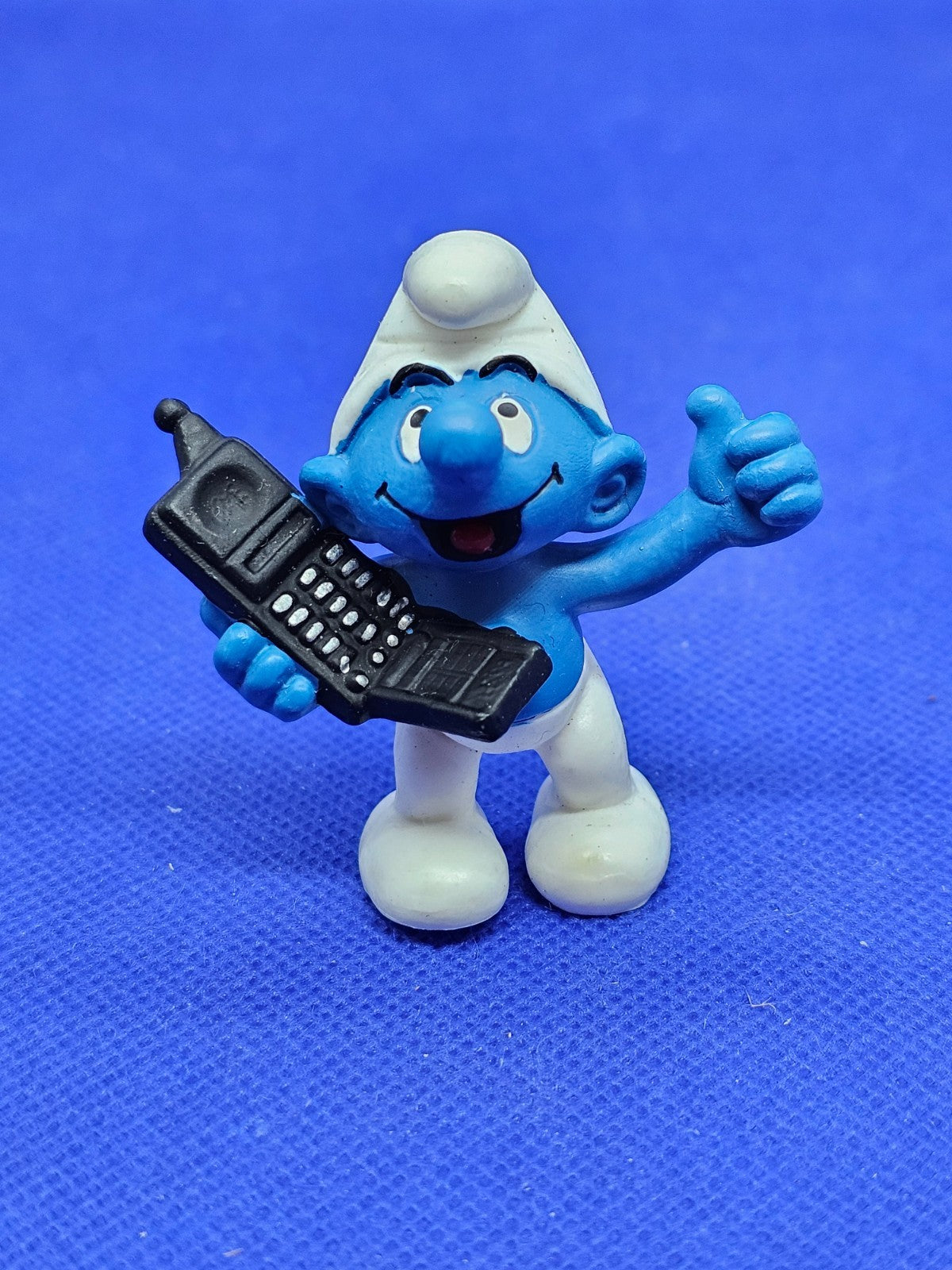 Schtroumpf Téléphone Portable 20438 Les Schtroumpfs Schleich Peyo 1995 Vintage0