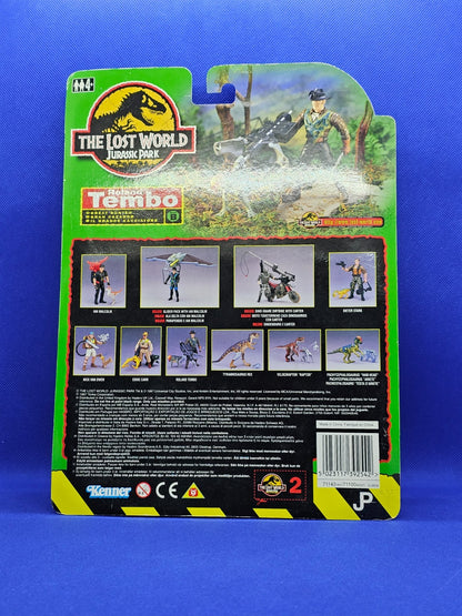 Roland Tembo Jurassic Park Kenner 1997 Dino Stun Prod et bébé Pachy opened3