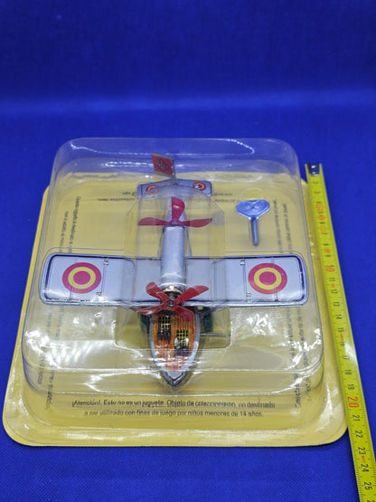 Avion Paya Reproduction Vintage Wind-Up Tin Toy Biplan Jouet Mécanique8